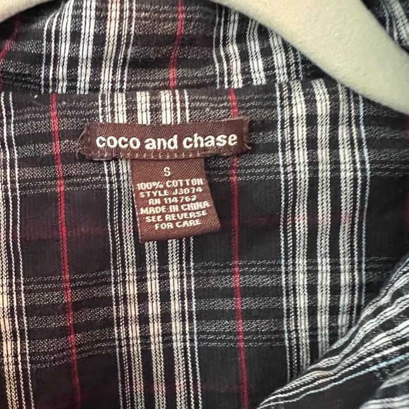 Coco and Chase Plaid Jacket with Heart Pocket - Picture 4 of 4